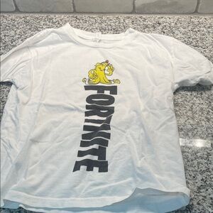 Fortnite Kids White and Yellow Graphic Tee